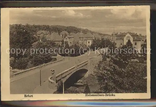 Erfurt Hohenzollernbruecke Kat. Erfurt