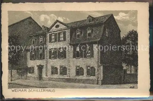 Weimar Thueringen Schillerhaus / Weimar /Weimar Stadtkreis