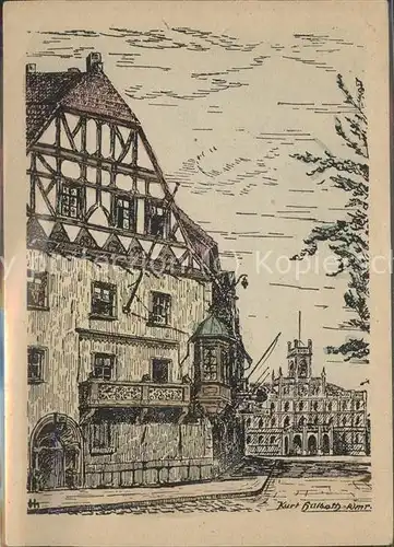 Weimar Thueringen Fuerstenkeller Zeichnung / Weimar /Weimar Stadtkreis