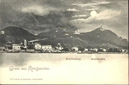 wb15130 Koenigswinter Drachenburg Drachenfels * Kategorie. Koenigswinter Alte Ansichtskarten