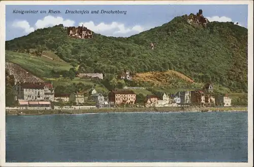 wb15318 Koenigswinter Drachenfels Drachenburg * Kategorie. Koenigswinter Alte Ansichtskarten