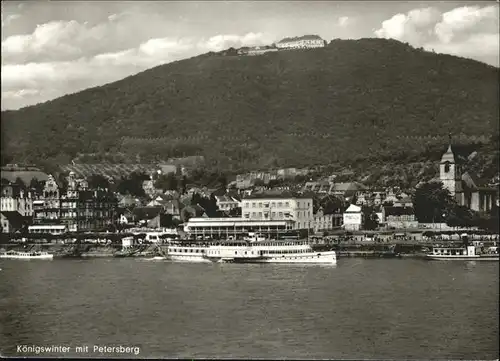 Koenigswinter Petersberg Dampfer Schiff / Koenigswinter /Rhein-Sieg-Kreis LKR