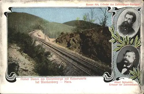 Blankenburg Harz Albert Schneider Zahnradbahn Erbauer Kat. Blankenburg