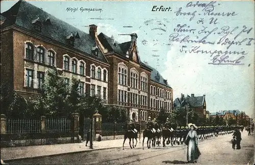 Erfurt Koenigl. Gymnasium Kat. Erfurt