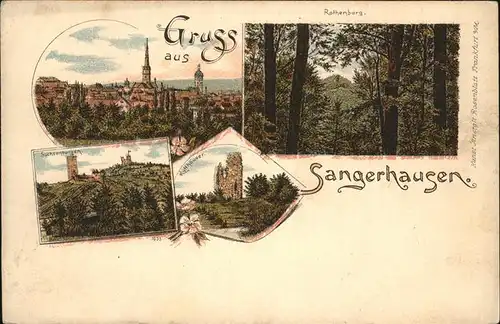 Sangerhausen Suedharz Rothenburg Kat. Sangerhausen