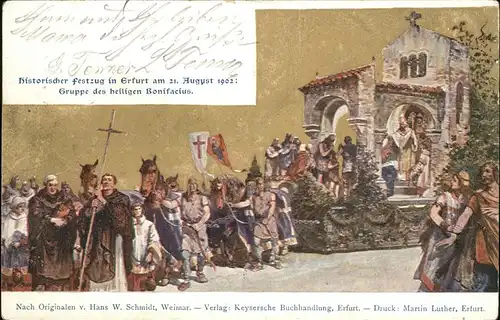 Erfurt Festzug heiligen Bonifacius  Kat. Erfurt