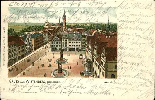 Wittenberg Lutherstadt Markt  / Wittenberg /Wittenberg LKR