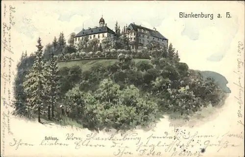Blankenburg Harz Schloss Kat. Blankenburg