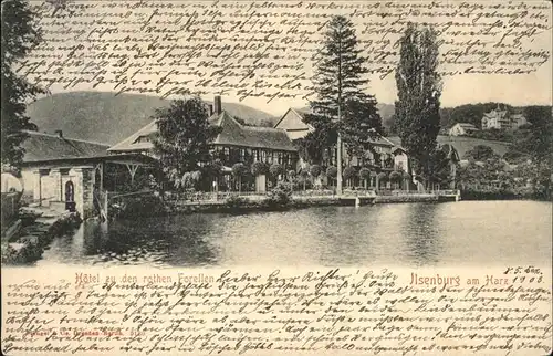 Ilsenburg Harz Hotel zu den rothen Forellen Kat. Ilsenburg Harz