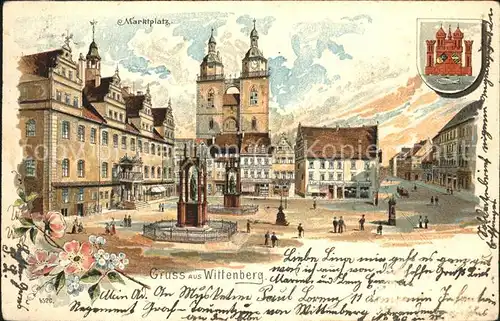 Wittenberg Lutherstadt Wappen Marktplatz / Wittenberg /Wittenberg LKR