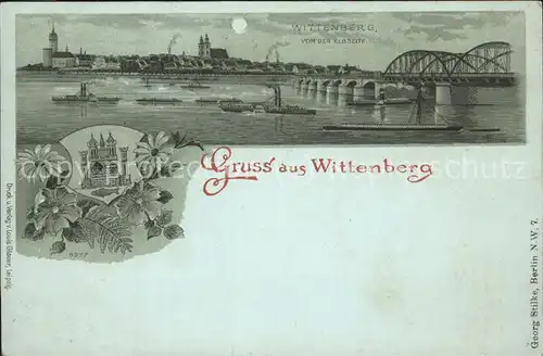 Wittenberg Lutherstadt Elbseite Dampfschiff Seitenraddampfer / Wittenberg /Wittenberg LKR