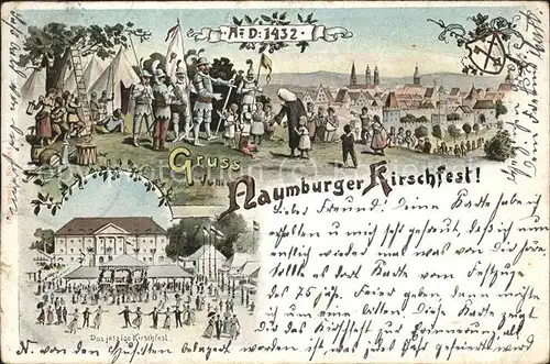 Naumburg Saale Kirschfest 1432 Wappen Kat. Naumburg