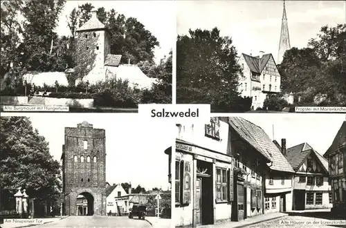 Salzwedel Alte Burgmauer Hungerturm Propstei Neuperver Tor Kat. Salzwedel