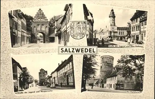 Salzwedel Steintor Altes Rathaus Am Karlsturm Kat. Salzwedel