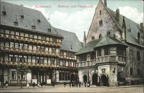 Halberstadt Rathaus Fischmarkt Kat. Halberstadt