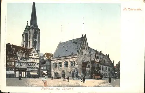 Halberstadt Rathaus Roland Kat. Halberstadt