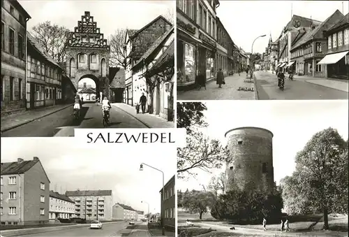 Salzwedel Steintor Wilhelm Pieck Strasse Burggarten Kat. Salzwedel