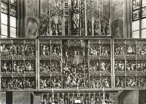 Salzwedel Kirche St. Marien Schnitzaltar Kat. Salzwedel