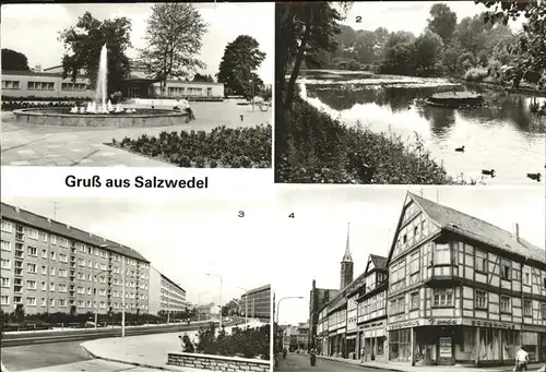 Salzwedel Klubhaus d. Erdgasarbeiter Pfefferteich Burgstrasse Kat. Salzwedel