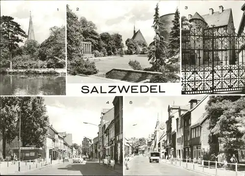 Salzwedel Pfefferteich Burggarten Danneil Museum Str. d. Jugend Kat. Salzwedel