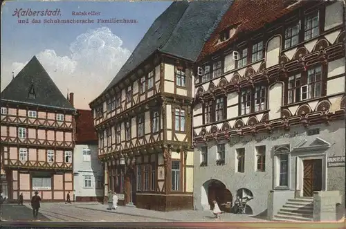 Halberstadt Ratskeller Schuhmachersches Familienhaus Kat. Halberstadt