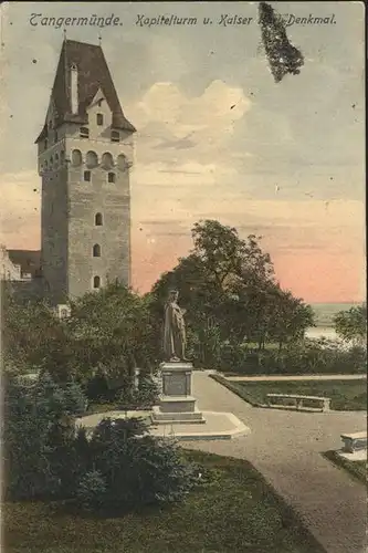 Tangermuende Kapitelturm Kaiser Karl Denkmal Kat. Tangermuende