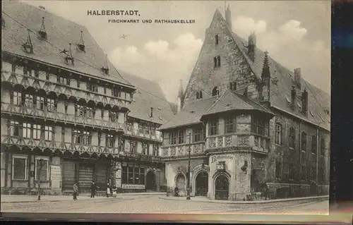Halberstadt Fischmarkt Rathauskeller Kat. Halberstadt