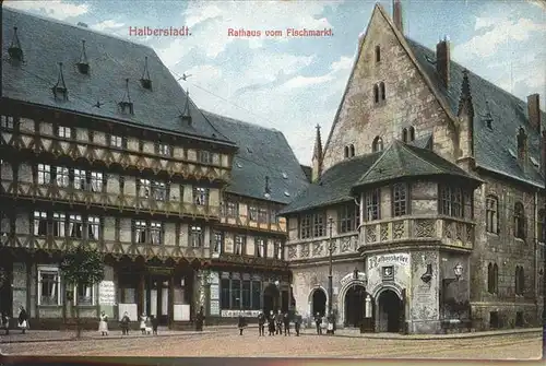 Halberstadt Rathaus Fischmarkt Kat. Halberstadt