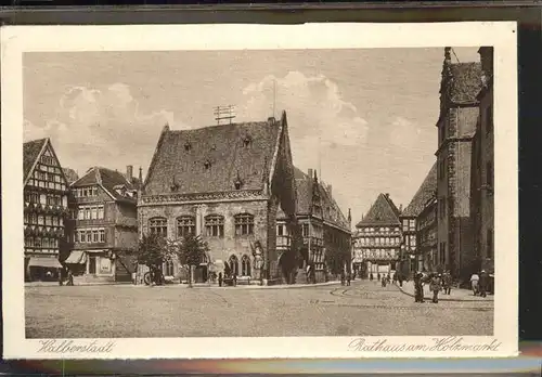 Halberstadt Rathaus Holzmarkt Kat. Halberstadt