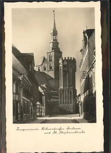 Tangermuende Huehnerdorfer Turm St. Stephanskirche Kat. Tangermuende