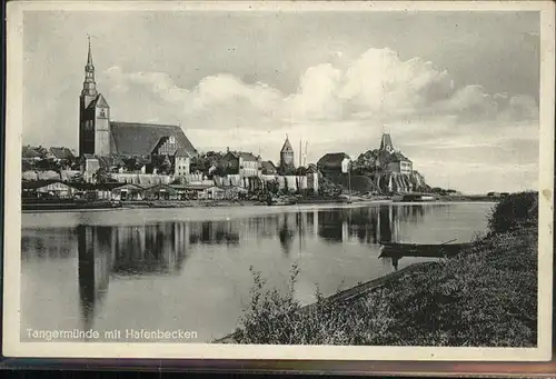 Tangermuende Hafenbecken Kat. Tangermuende