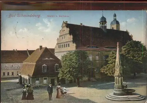 Bad Schmiedeberg Markt und Rathaus