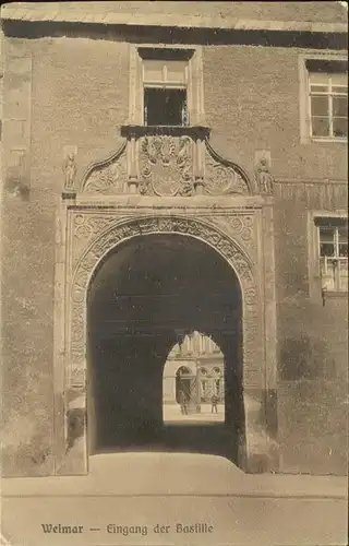 Weimar Thueringen Eingang Bastille / Weimar /Weimar Stadtkreis