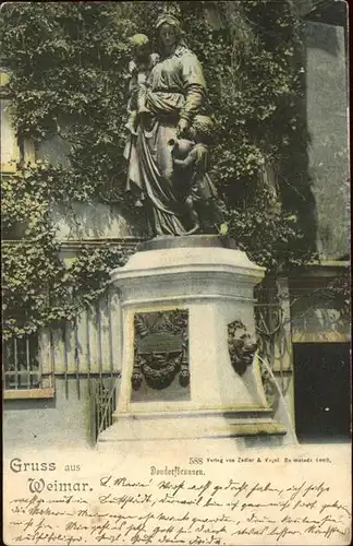 Weimar Thueringen Dondorfbrunnen / Weimar /Weimar Stadtkreis