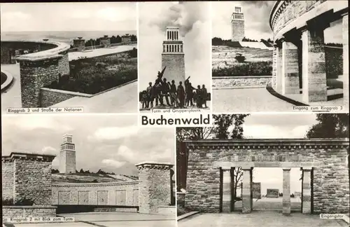 Weimar Thueringen Buchenwald Ringgrab Plastik Eingangstor Mahn- Gedenkstaette / Weimar /Weimar Stadtkreis