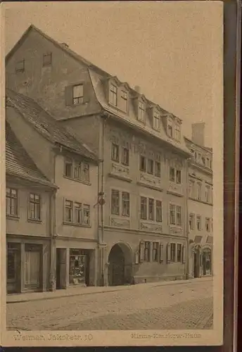 Weimar Thueringen Jakobstr. Kirms Krackow Haus / Weimar /Weimar Stadtkreis