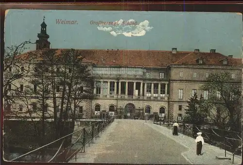 Weimar Thueringen Grossherzogl. Schloss / Weimar /Weimar Stadtkreis