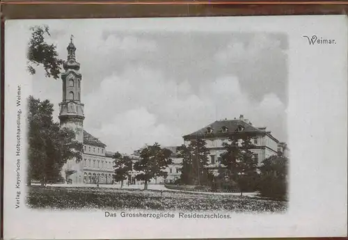 Weimar Thueringen Grossherzogliche Residenzschloss / Weimar /Weimar Stadtkreis