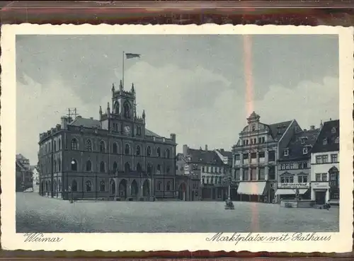 Weimar Thueringen Marktplatz Rathaus / Weimar /Weimar Stadtkreis