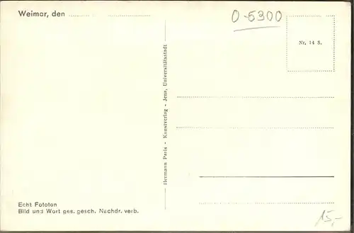 Weimar Thueringen Weimarhalle / Weimar /Weimar Stadtkreis