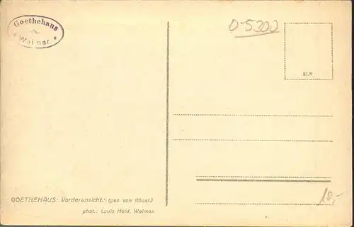 Weimar Thueringen  / Weimar /Weimar Stadtkreis