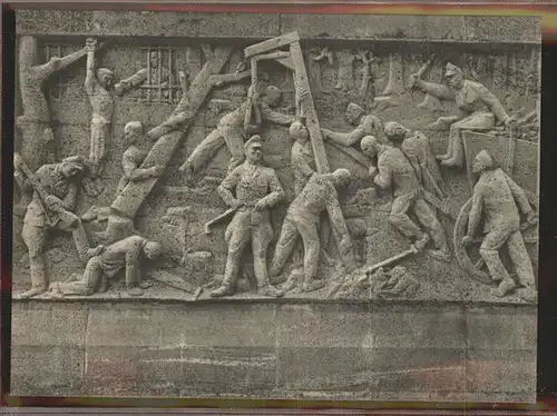 Weimar Thueringen Mahn- Gedenkstaette Buchenwald 1. Relief Stelenweges / Weimar /Weimar Stadtkreis