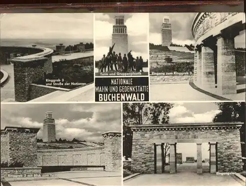 Weimar Thueringen Nationale Mahn- Gedenkstaette Buchenwald Ringgrab Turm / Weimar /Weimar Stadtkreis