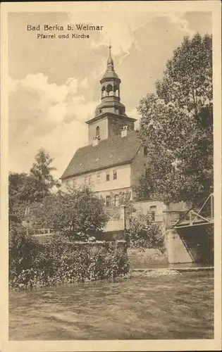 Bad Berka Pfarrei Kirche Kat. Bad Berka