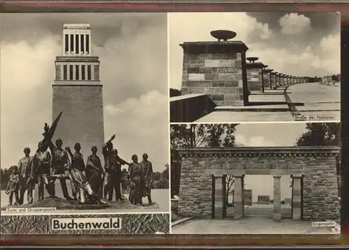 Weimar Thueringen Buchenwald Strasse der Nationen Eingangstor / Weimar /Weimar Stadtkreis