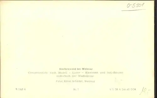 Weimar Thueringen Buchenwald Model Kasernen Ind. Bauten / Weimar /Weimar Stadtkreis