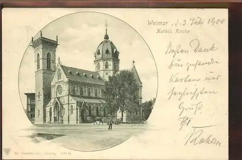 Weimar Thueringen Kathol. Kirche / Weimar /Weimar Stadtkreis