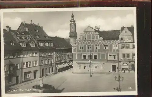 Weimar Thueringen Markt / Weimar /Weimar Stadtkreis