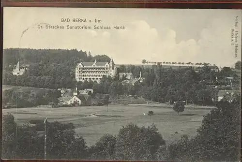 Bad Berka Dr. Starackes Sanatorium Schloss Harth Kat. Bad Berka