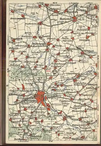 Weimar Thueringen Strassenkarte / Weimar /Weimar Stadtkreis